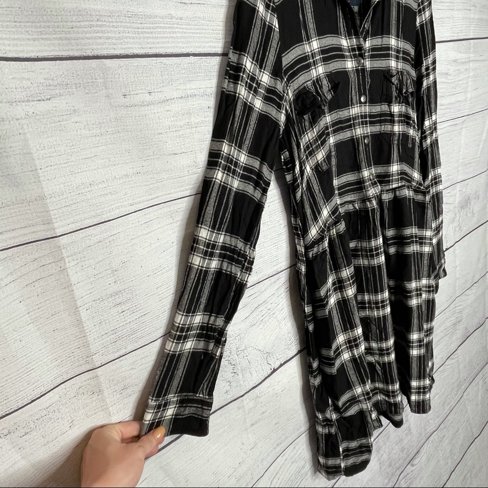 American Eagle outfitters black plaid dress M - Picture 4 of 10